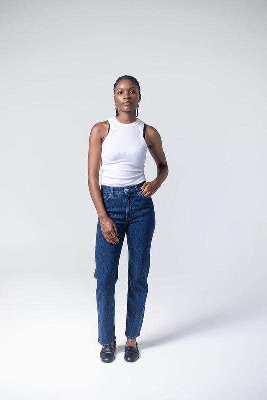 High Rise Slim Leg Mom Jeans, Tukiya's Closet