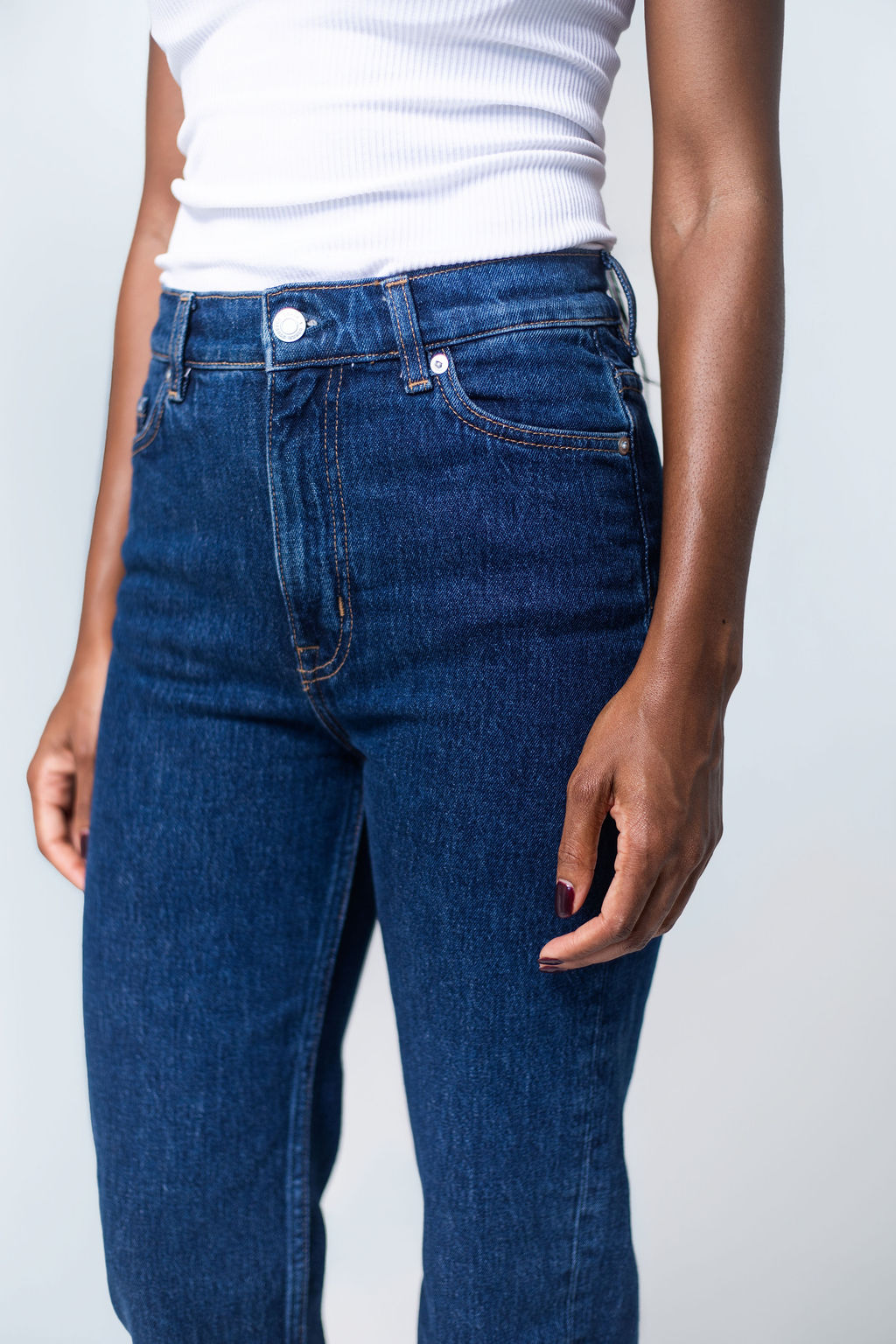 High Rise Slim Leg Mom Jeans, Tukiya's Closet