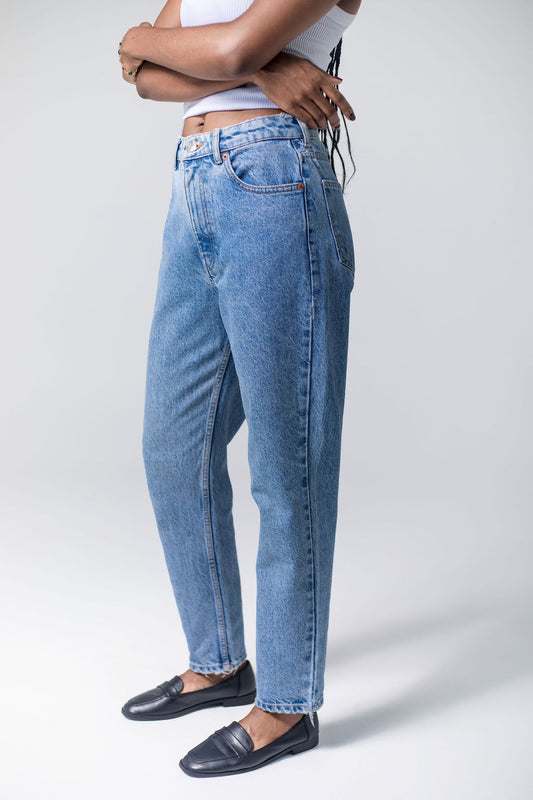 Relaxed Fit Slim Leg Mom Jeans, Tukiya's Closet 