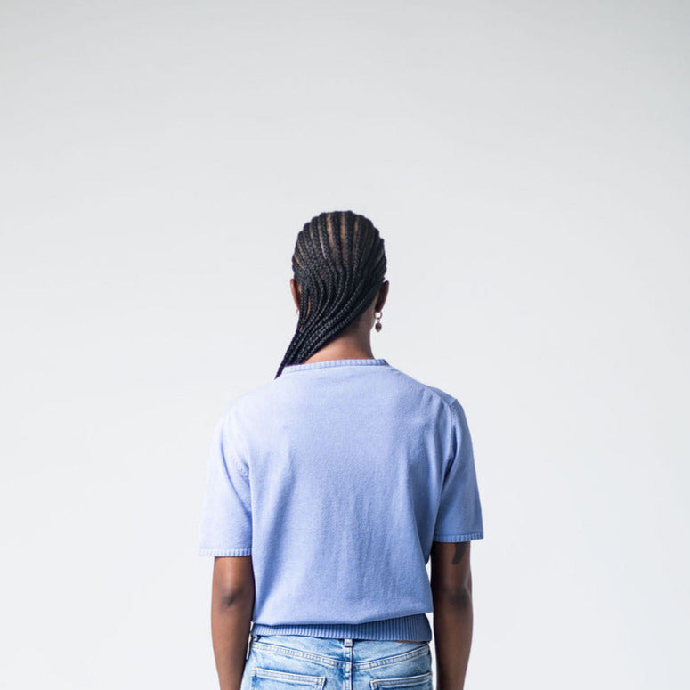 Short-sleeve jumper In Ash Blue, Tukiya's Closet