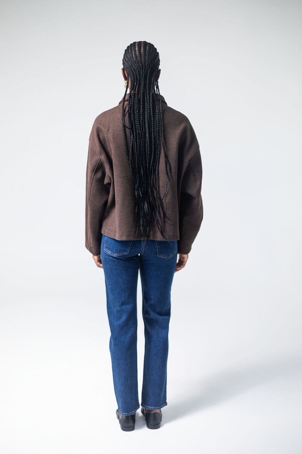 Wool Blend Jacket With Seam Detail, Tukiya's Closet